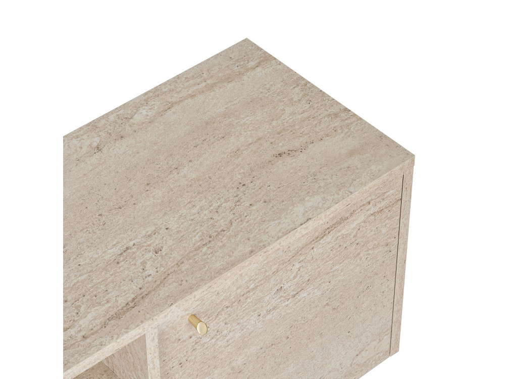 Mueble para la tele de madera «Alvar» - 180 x 35 x 46 cm - Beige