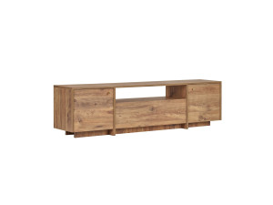 Mueble para la tele de madera «Alvar» - 180 x 35 x 46 cm - Pino del Atlántico