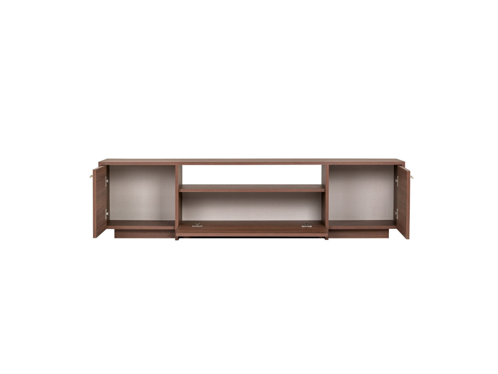 Mueble para la tele de madera «Alvar» - 180 x 35 x 46 cm - Marrón