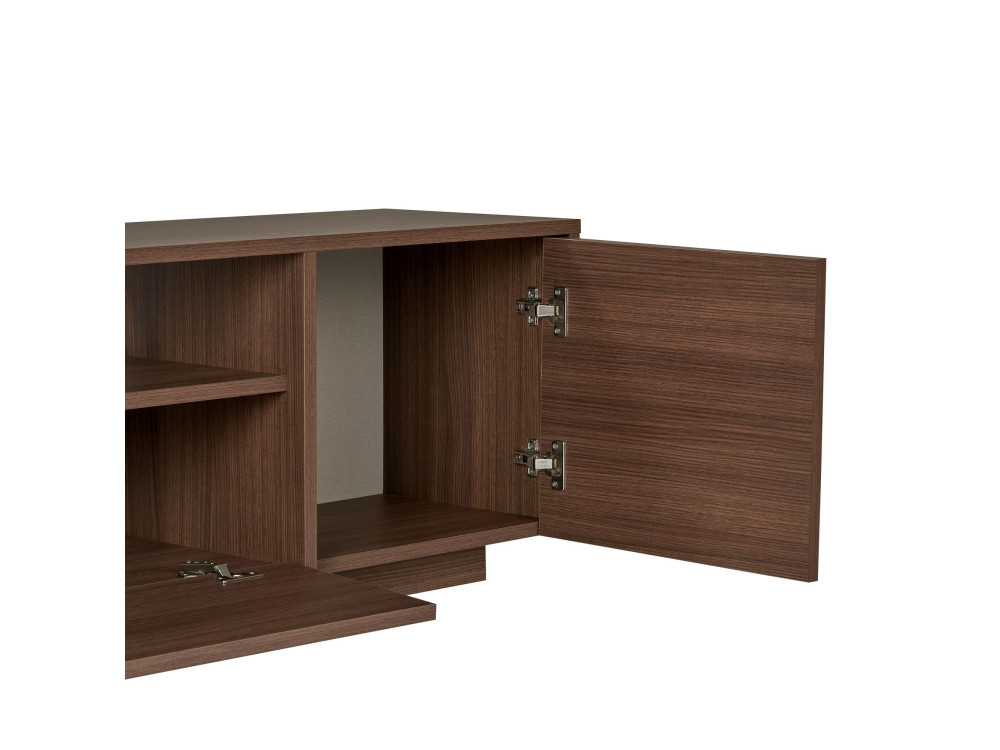 Mueble para la tele de madera «Alvar» - 180 x 35 x 46 cm - Marrón