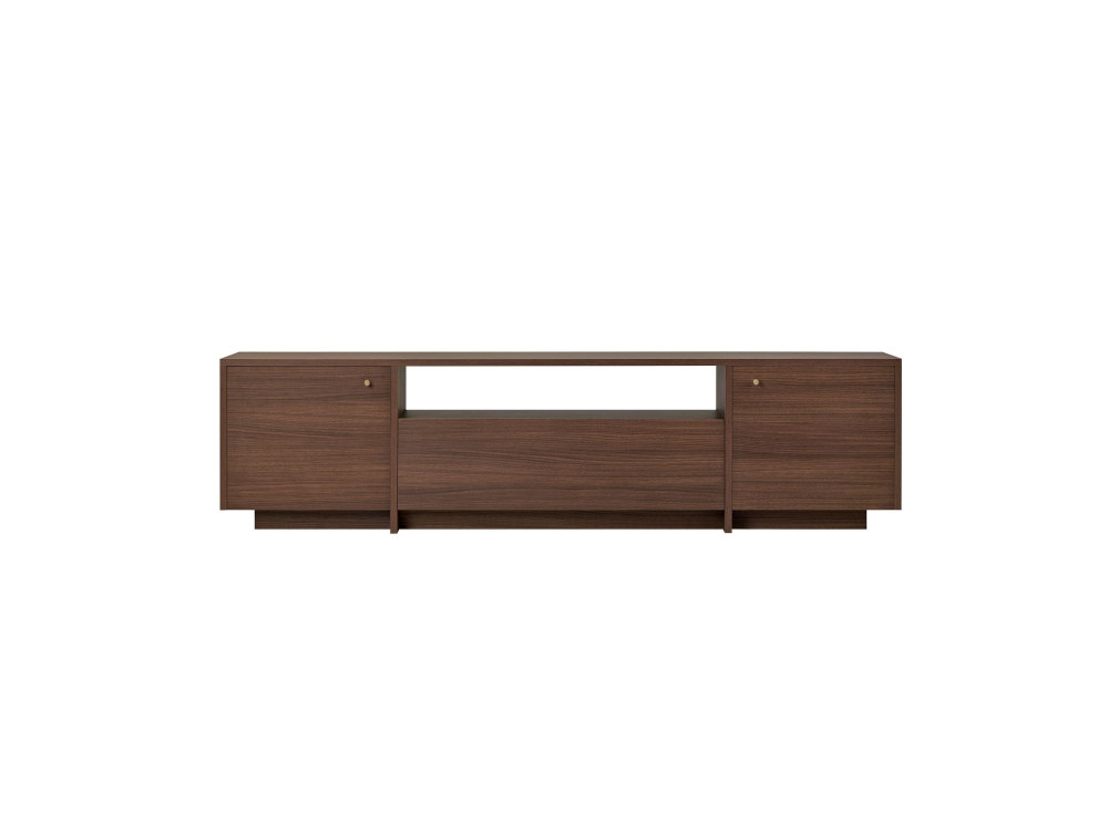 Mueble para la tele de madera «Alvar» - 180 x 35 x 46 cm - Marrón