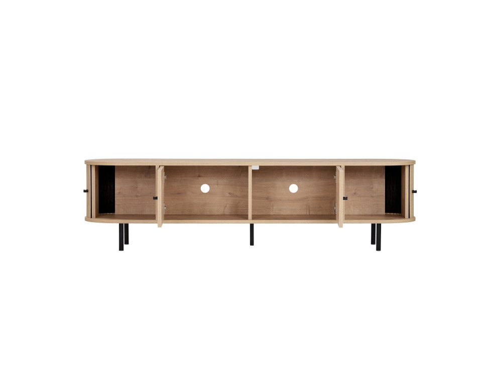 Mueble para la televisión de madera «Gentle» - 180 x 40 x 47 cm - Beige