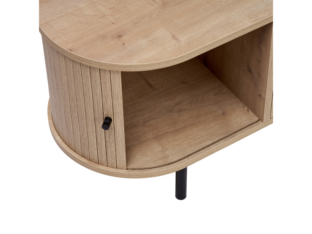 Mueble para la televisión de madera «Gentle» - 180 x 40 x 47 cm - Beige