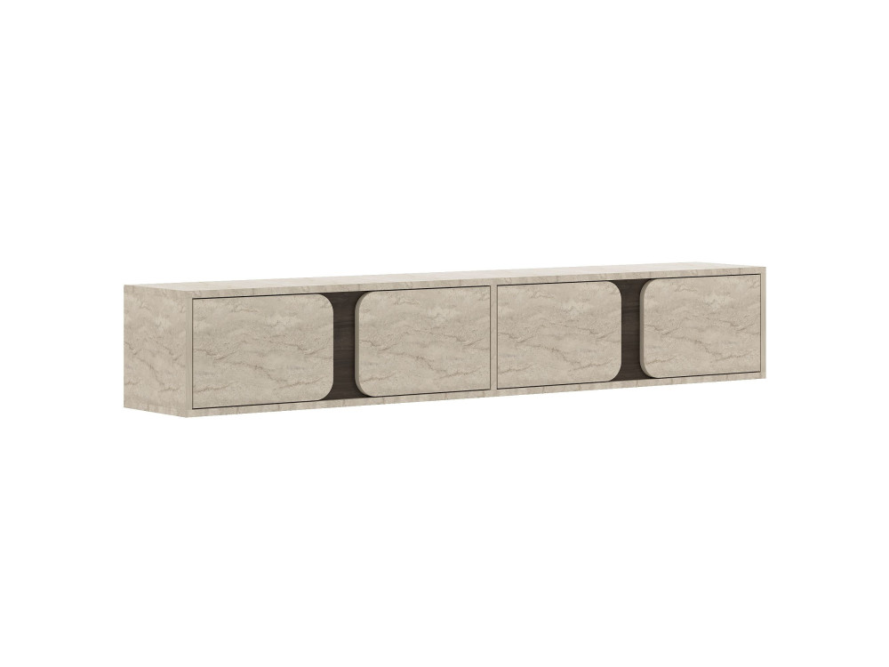 Mueble para la tele de madera «Helen» - 180 x 30 x 30 cm - Travertino