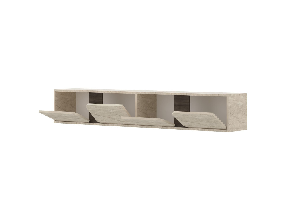Mueble para la tele de madera «Helen» - 180 x 30 x 30 cm - Travertino