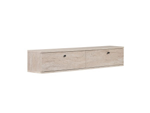Mueble para la televisión de madera «Línea 140» - 140 x 25 x 25 cm - Travertino