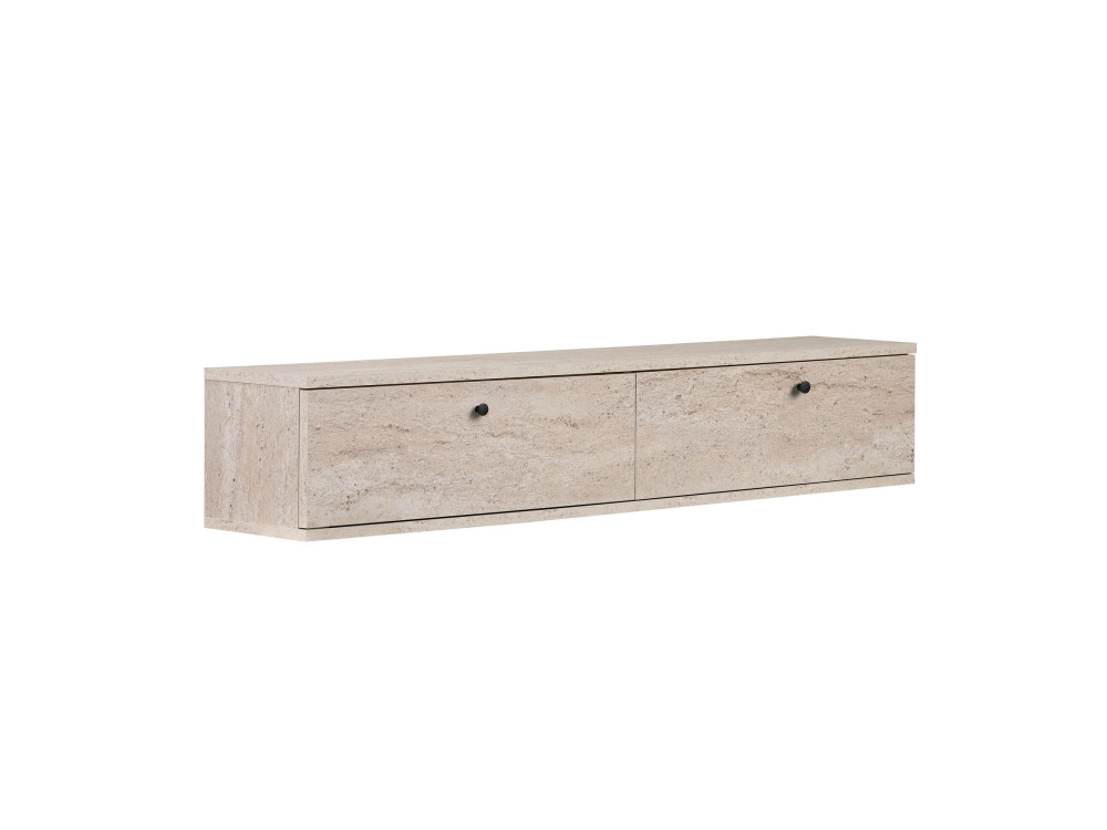 Mueble para la televisión de madera «Línea 140» - 140 x 25 x 25 cm - Travertino