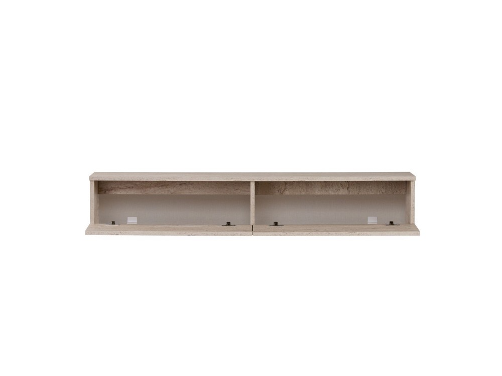 Mueble para la televisión de madera «Línea 140» - 140 x 25 x 25 cm - Travertino
