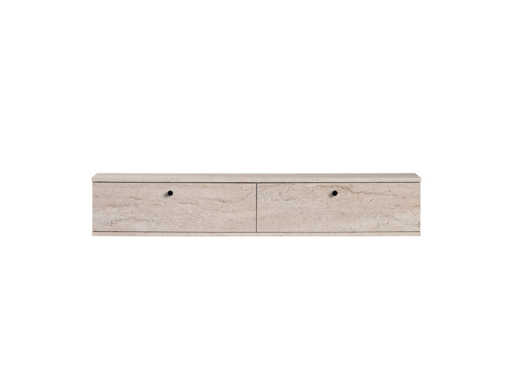 Mueble para la televisión de madera «Línea 140» - 140 x 25 x 25 cm - Travertino