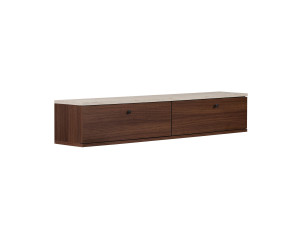 Mueble para la tele de madera «Ligne 140» - 140 x 25 x 25 cm - Marrón