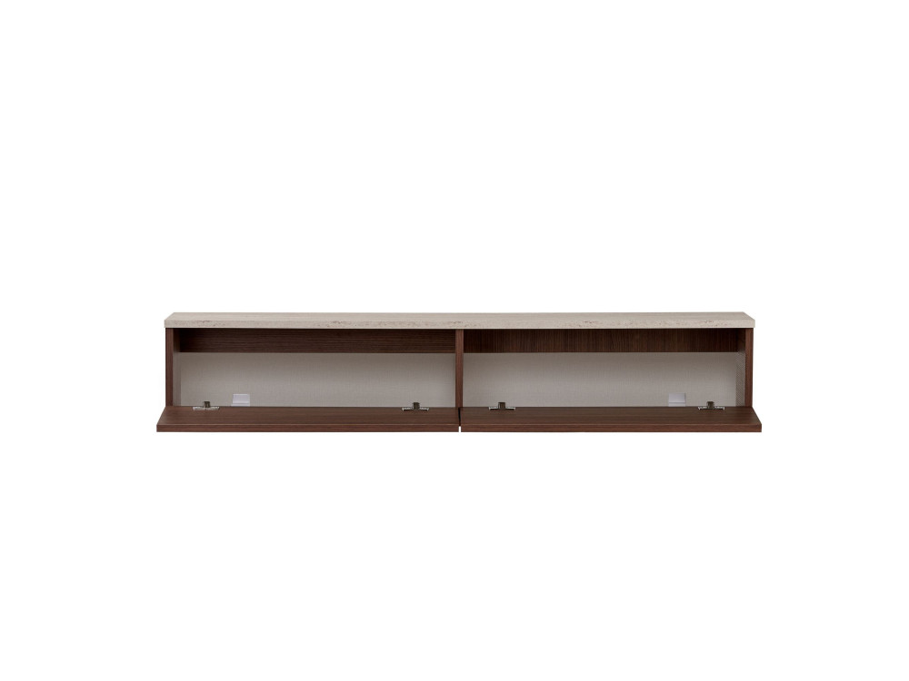 Mueble para la tele de madera «Ligne 140» - 140 x 25 x 25 cm - Marrón