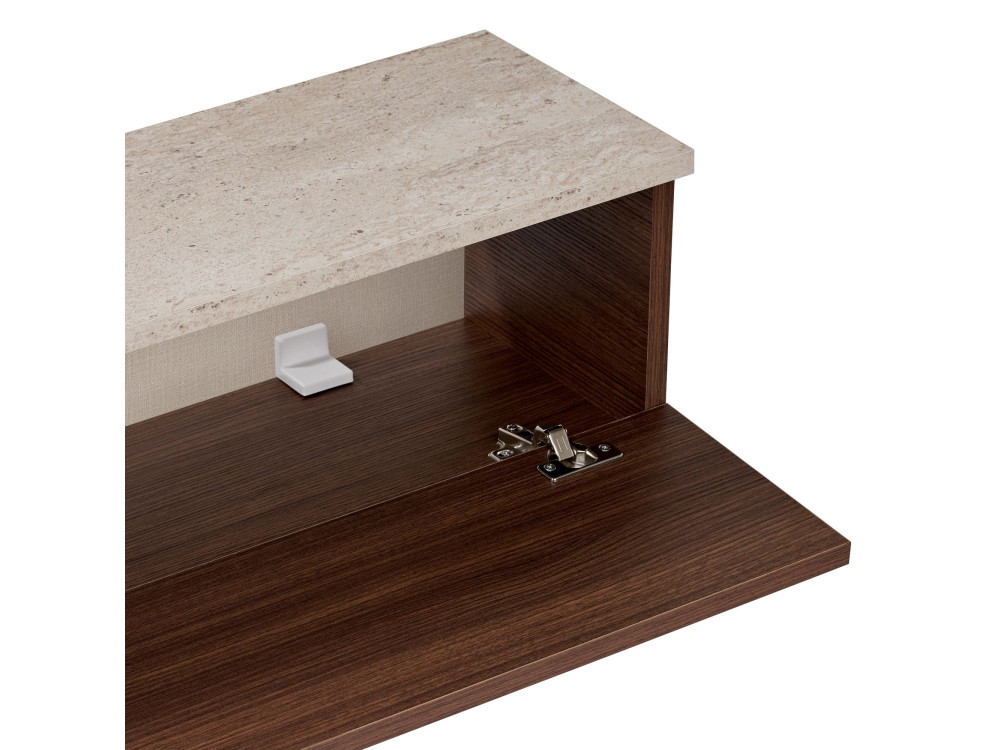 Mueble para la tele de madera «Ligne 140» - 140 x 25 x 25 cm - Marrón