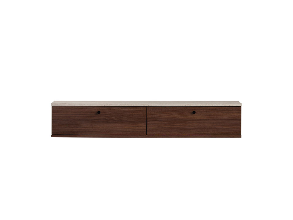 Mueble para la tele de madera «Ligne 140» - 140 x 25 x 25 cm - Marrón