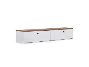 Mueble para la tele de madera «Ligne 140» - 140 x 25 x 25 cm - Blanco