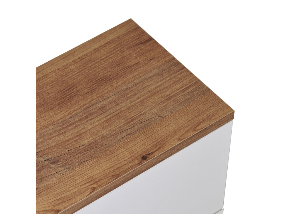 Mueble para la tele de madera «Ligne 140» - 140 x 25 x 25 cm - Blanco
