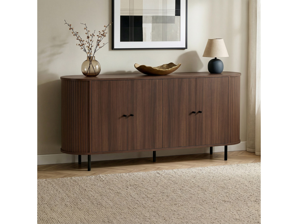 Mueble auxiliar de madera «Noble» - 180 x 40 x 80 cm - Marrón