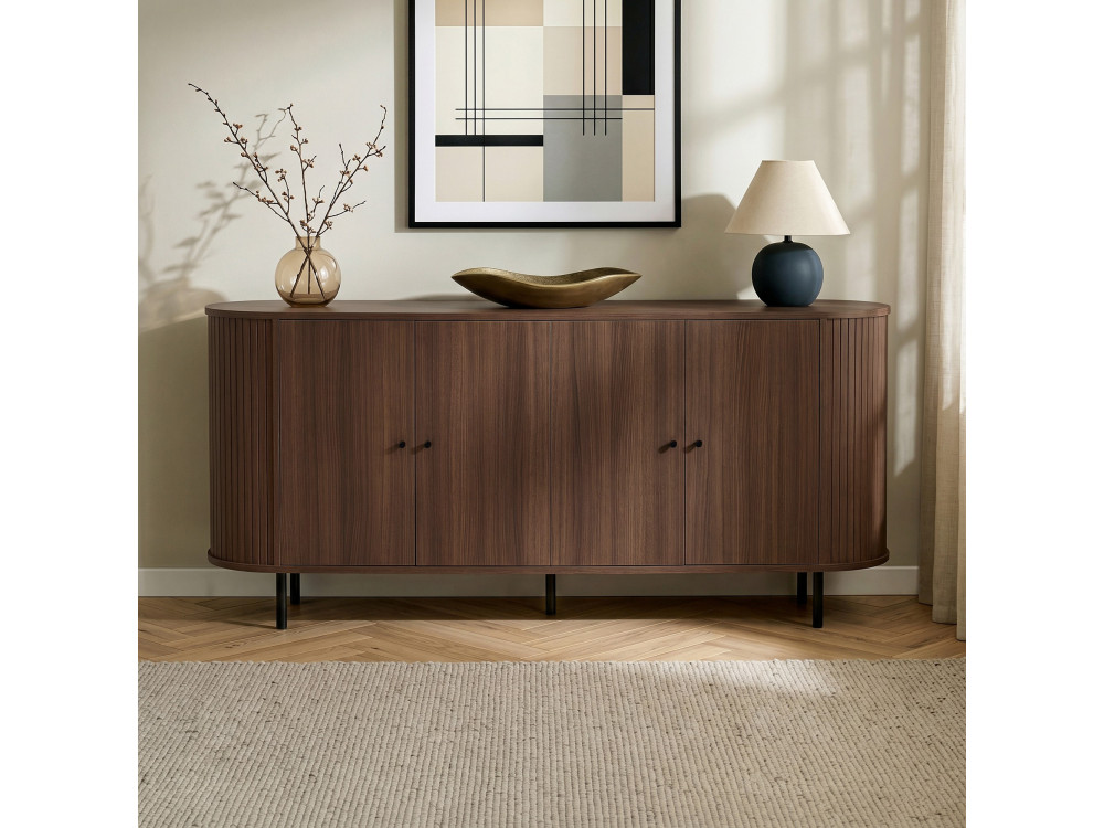 Mueble auxiliar de madera «Noble» - 180 x 40 x 80 cm - Marrón
