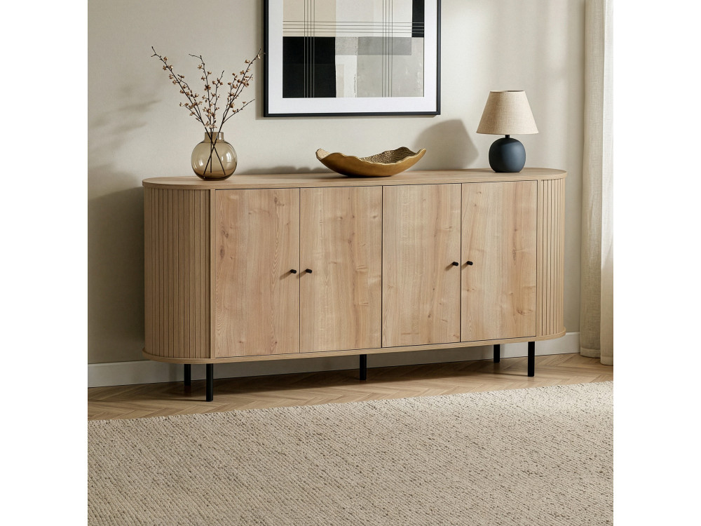 Mueble de madera «Noble» - 180 x 40 x 80 cm - Beige