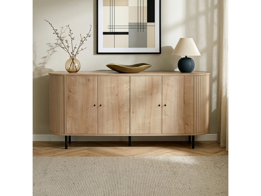 Mueble de madera «Noble» - 180 x 40 x 80 cm - Beige