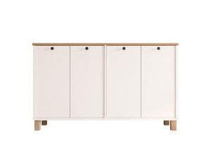 Mueble de madera «Nord» - 120 x 29 x 74 cm - Blanco