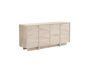 Consola de madera «Varen» - 180 x 45 x 82 cm - Travertino