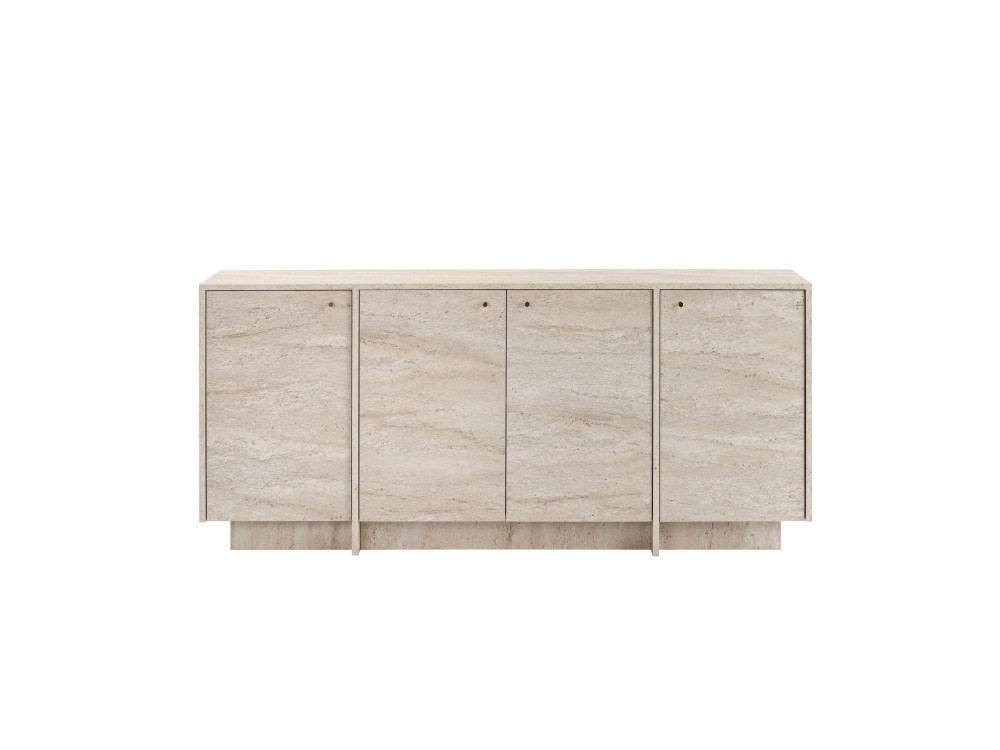 Consola de madera «Varen» - 180 x 45 x 82 cm - Travertino