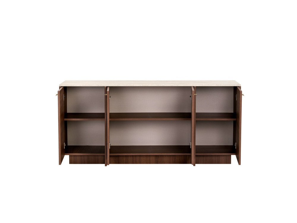 Consola de madera «Varen» - 180 x 45 x 82 cm - Marrón