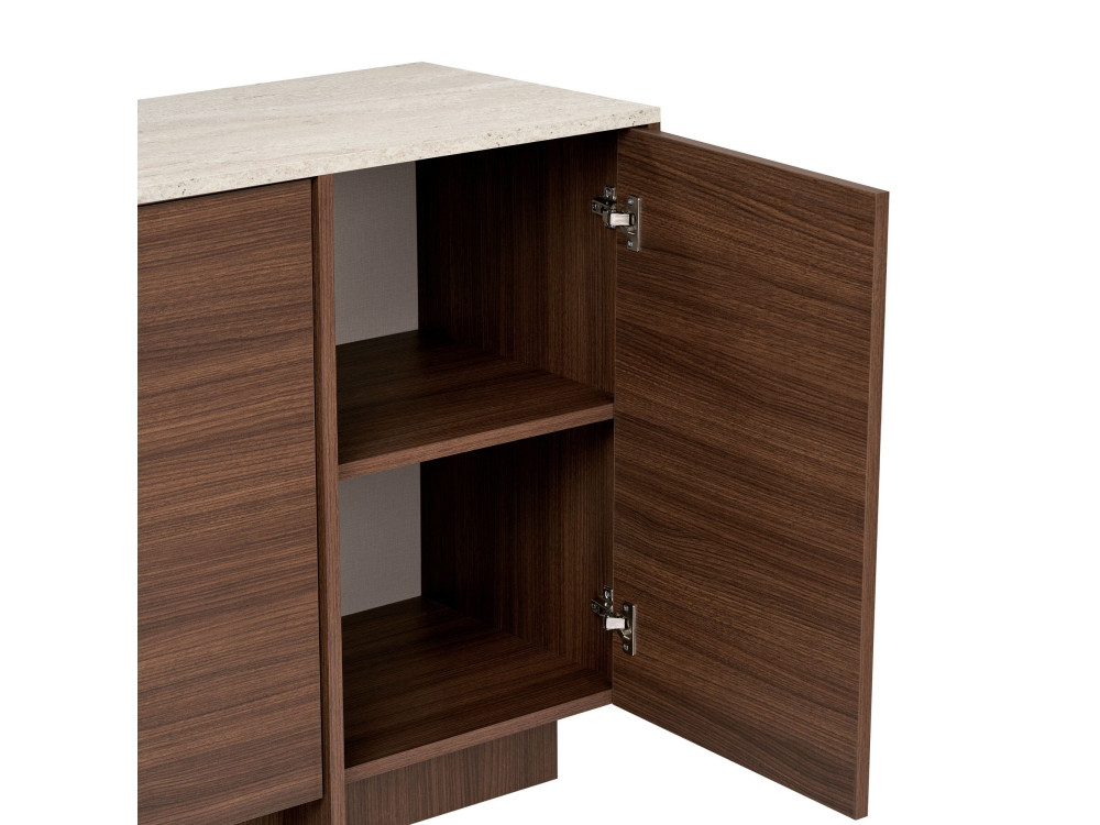 Consola de madera «Varen» - 180 x 45 x 82 cm - Marrón