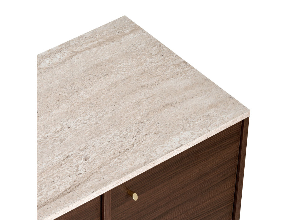 Consola de madera «Varen» - 180 x 45 x 82 cm - Marrón
