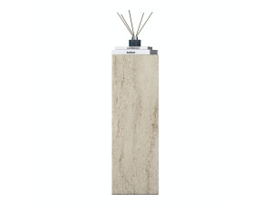 Mesita auxiliar de madera «AD108» - 20 x 18 x 60 cm - Travertino