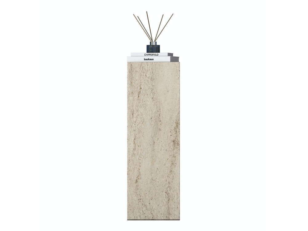 Mesita auxiliar de madera «AD108» - 20 x 18 x 60 cm - Travertino