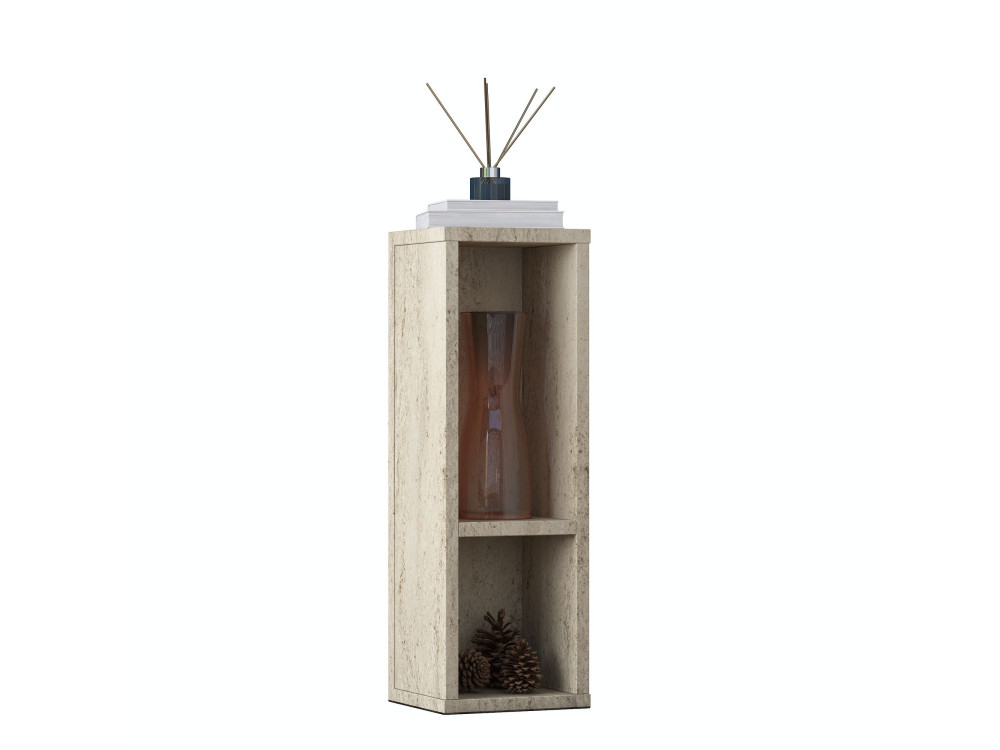 Mesita auxiliar de madera «AD108» - 20 x 18 x 60 cm - Travertino
