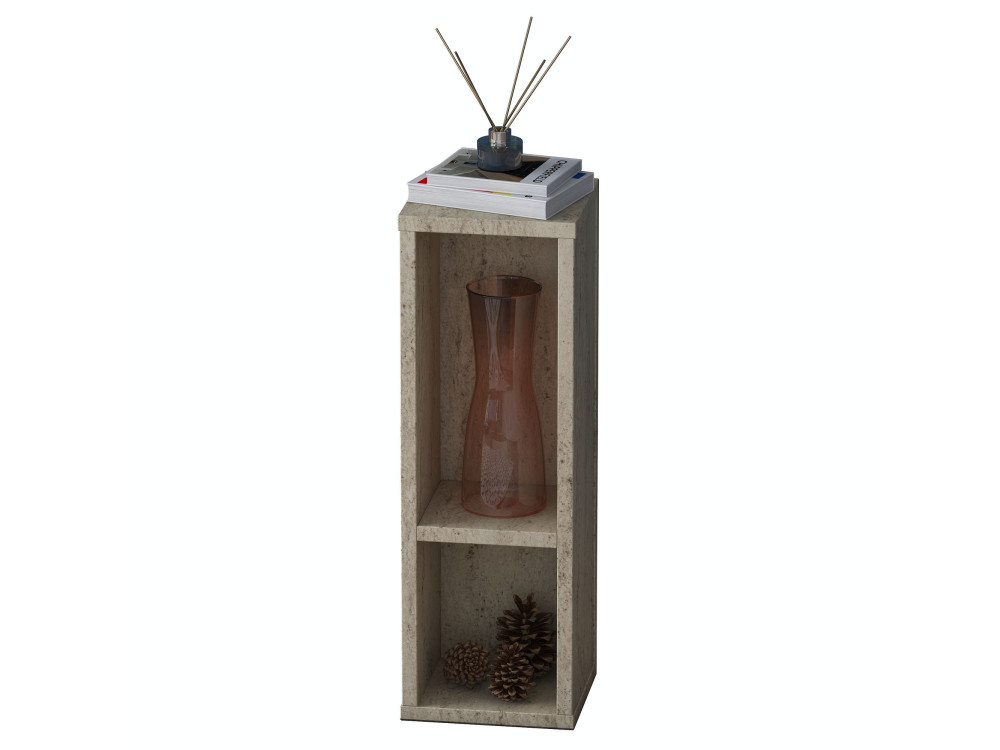 Mesita auxiliar de madera «AD108» - 20 x 18 x 60 cm - Travertino