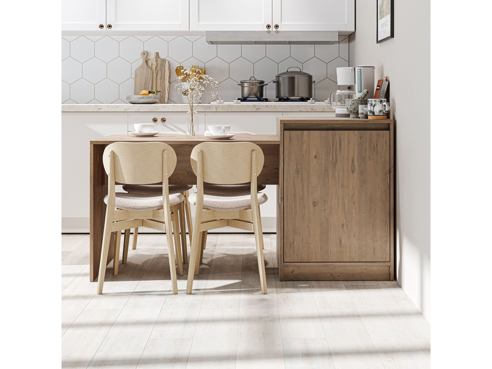 Mesa de cocina de madera «2785» - 160 x 60 x 85 cm - Pino del Atlántico