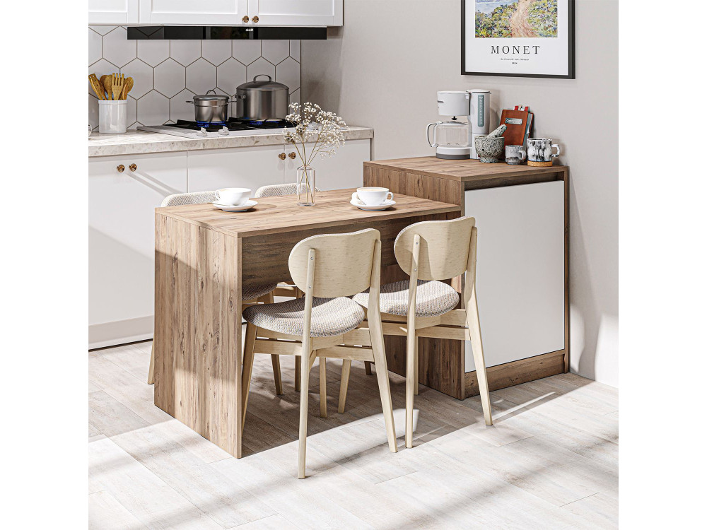 Mesa de cocina de madera «2786» - 160 x 60 x 85 cm - Beige