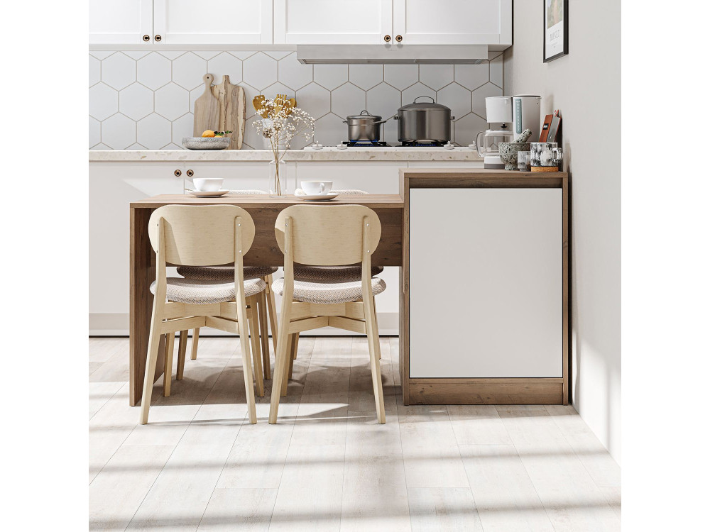 Mesa de cocina de madera «2786» - 160 x 60 x 85 cm - Beige