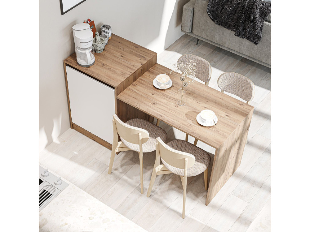 Mesa de cocina de madera «2786» - 160 x 60 x 85 cm - Beige