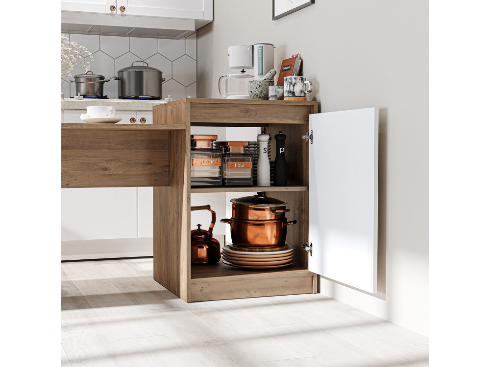 Mesa de cocina de madera «2786» - 160 x 60 x 85 cm - Beige