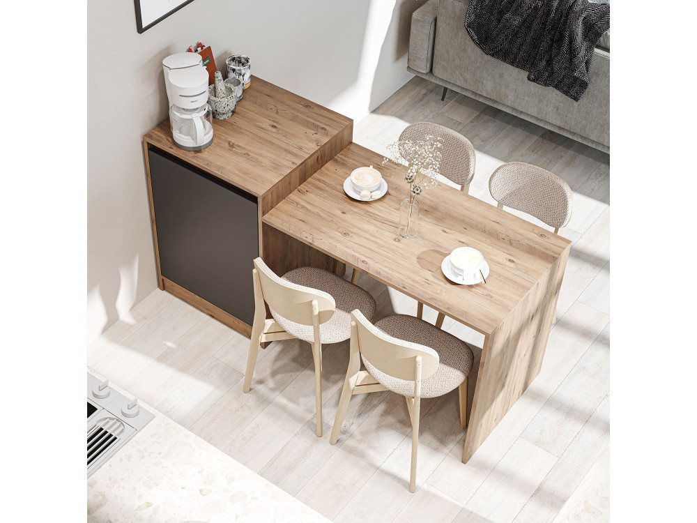 Mesa de cocina de madera «2787» - 160 x 60 x 85 cm - Pino del Atlántico