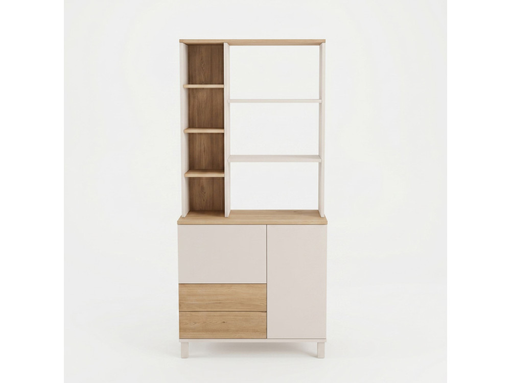 Estantería de madera «Mood» - 85 x 35 x 188 cm - Beige