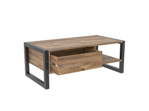 Mesa de centro de madera «Haldizen» - 105 x 55 x 40 cm - Marrón