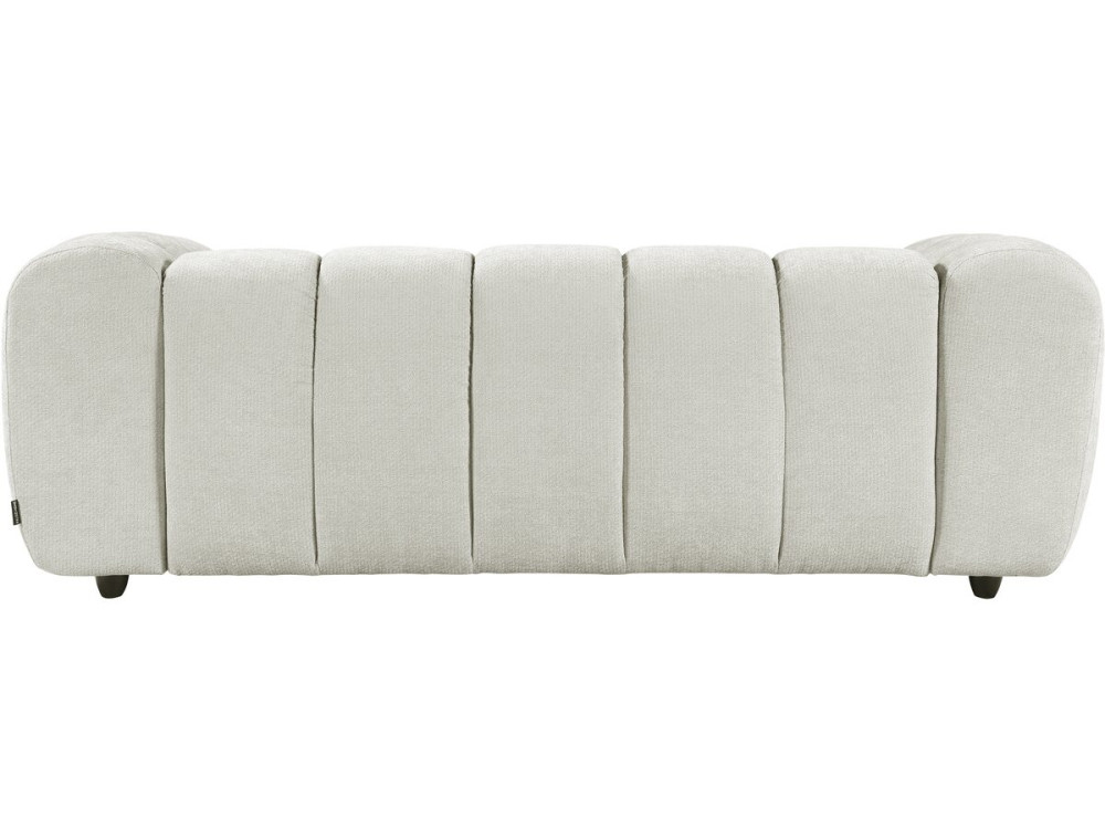 Sofá recto estilo «bubble» en tejido «Courcelles» - 3 plazas - Beige