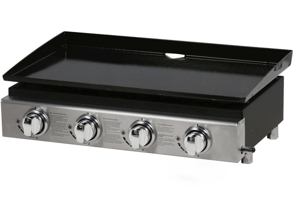 Plancha "Presto 4" - 4 quemadores -  9.7kW - Gris