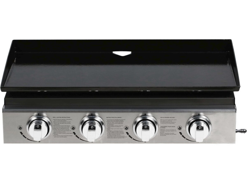 Plancha "Presto 4" - 4 quemadores -  9.7kW - Gris
