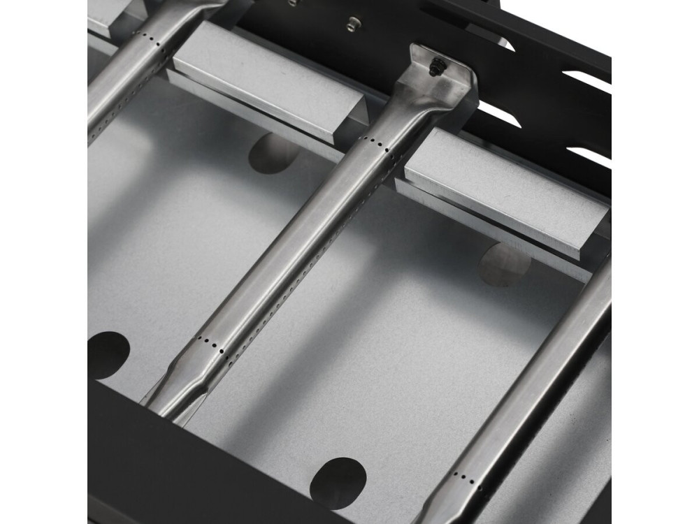 Plancha "Presto 4" - 4 quemadores -  9.7kW - Gris