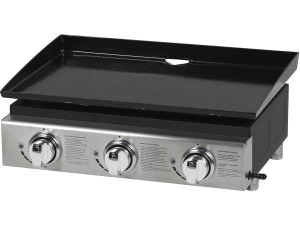 Plancha "Presto 3" - 3 quemadores -  7,5 kW - Gris