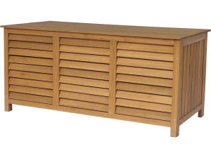 Baúl para jardin en madera "Macao"  - 130 x 64 x 60 cm - Marron