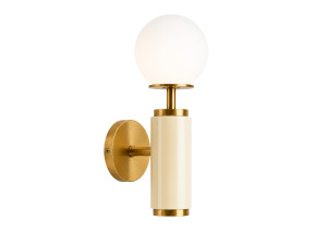 Aplique de pared de metal «Moira» - 15 x 17 x 37 cm - Beige
