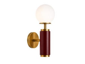Aplique de pared de metal «Moira» - 15 x 17 x 37 cm - Rojo