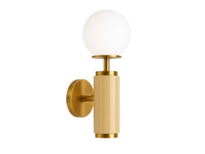 Aplique de pared de metal «Moira» - 15 x 17 x 37 cm - Amarillo
